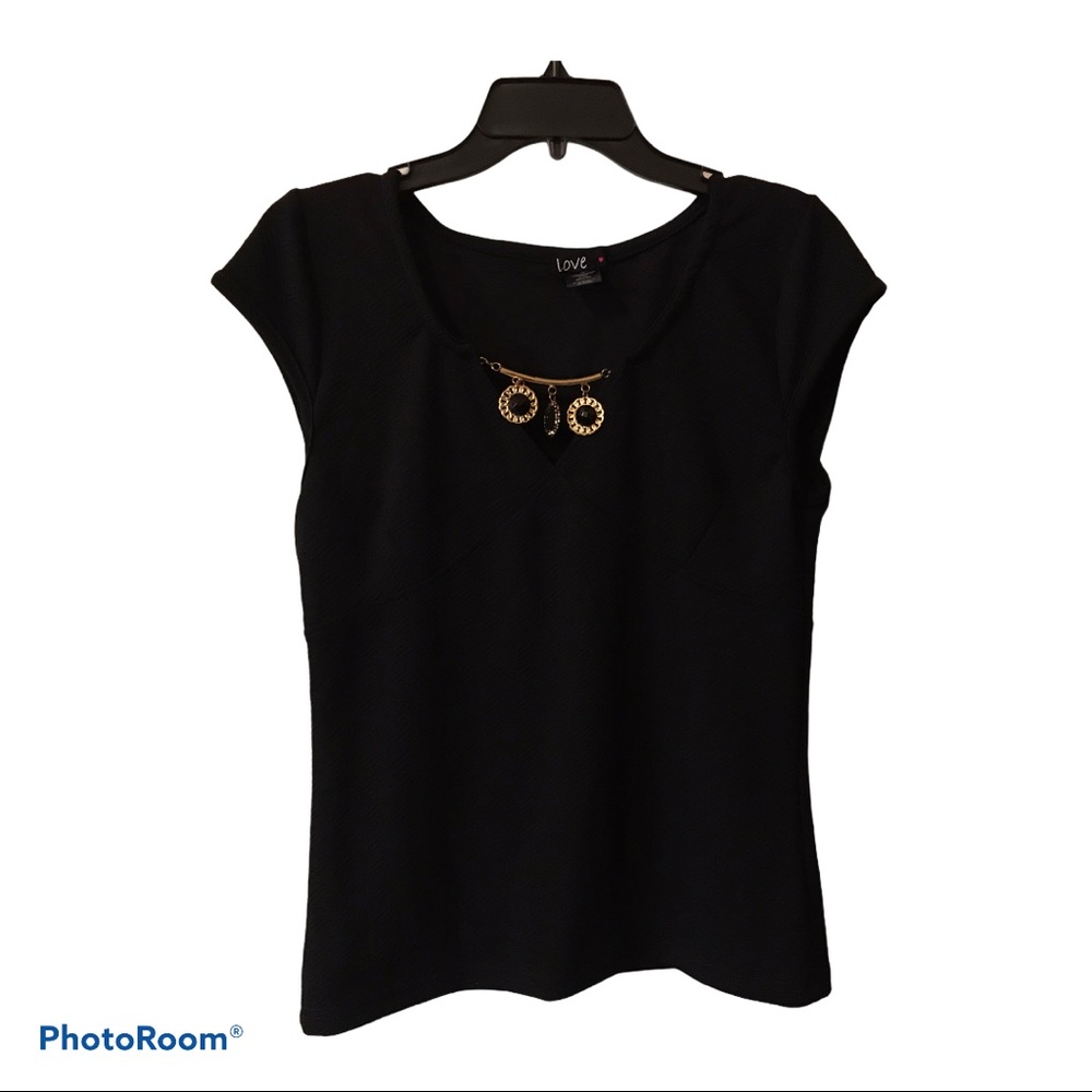 Black Fitted Blouse